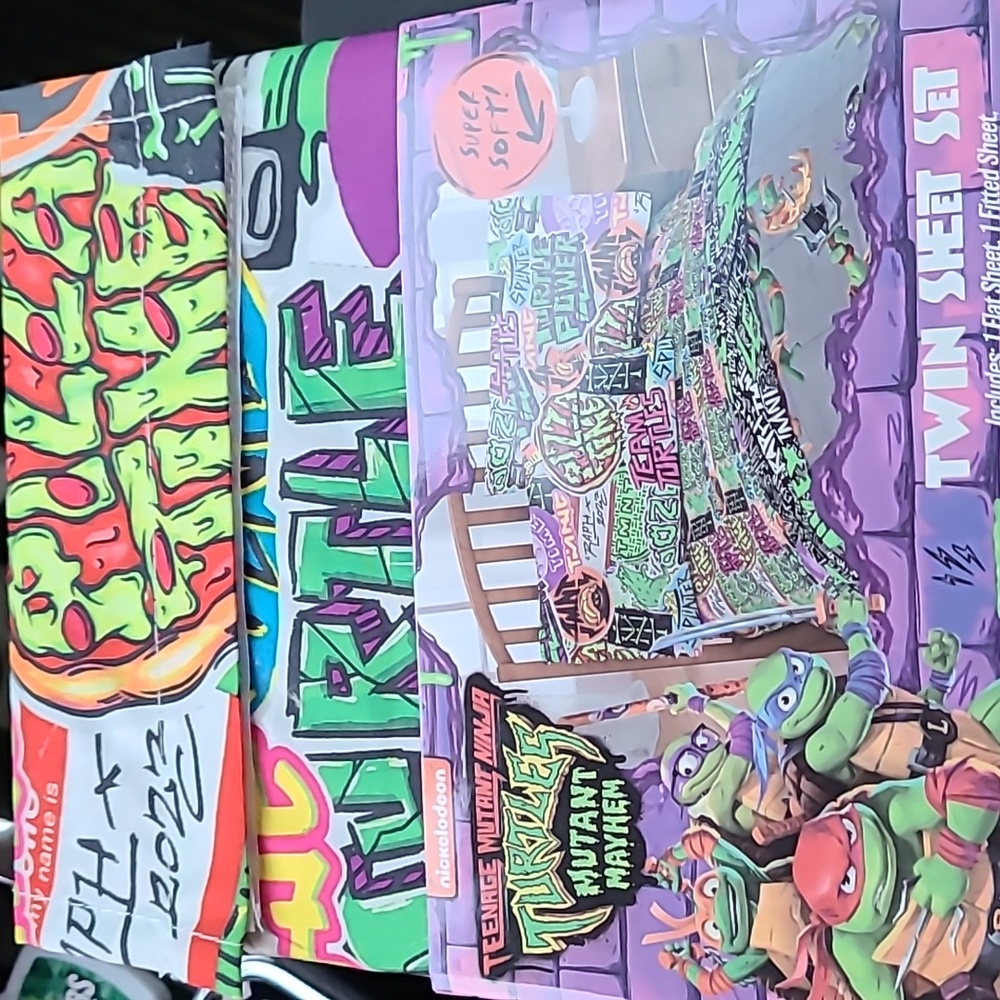 NEW TEENAGE MUTANT NINJA TURTLES TWIN SHEET SET